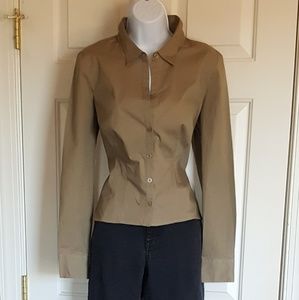 Moda International - Button down corset shirt